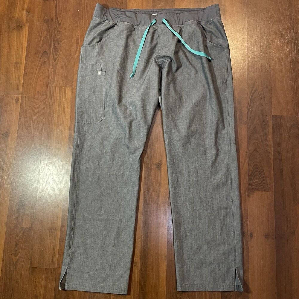 FIGS Mens Gray Pants Scrubs Technical Collection T21004T Size XXL/T